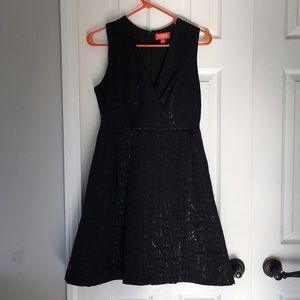 Black a line dress